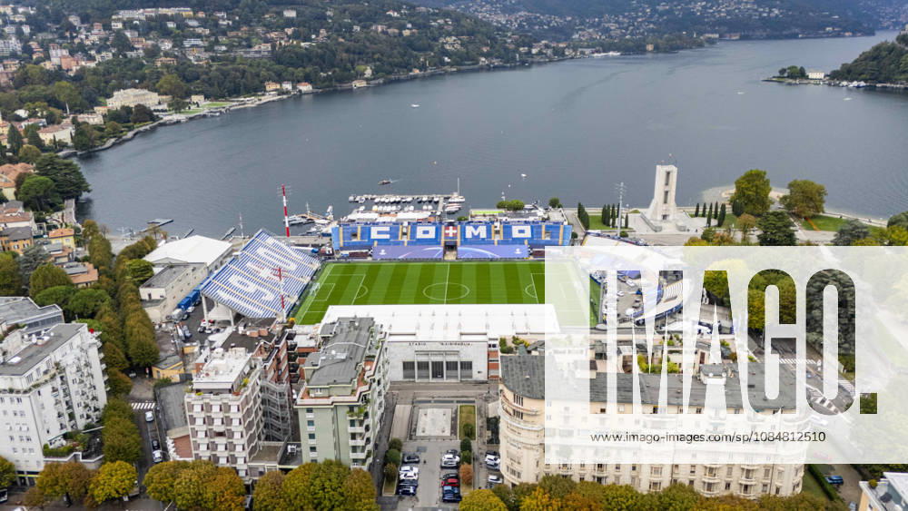 Como v Manchester United, ManU Champions League Ground aerial view outside and above the Stadium ahead of Como 1907 vs Manchester United, Giuseppe Sinigaglia Stadium, Como, Italy on 20 October 2026 Credit: Phil Duncan Every Second Media Editorial use only. All images are copyright Every Second Media Limited. No images may be reproduced without prior permission.