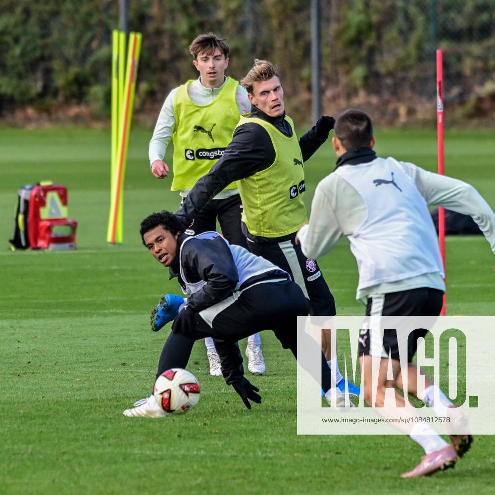 Joel Chima Fujita, Scott Banks, Eric Smith, Adam Dzwigala, St. Pauli, Germany, Hamburg, Training Facility on Kollaustrasse, Soccer, 2. Bundesliga, FC St. Pauli