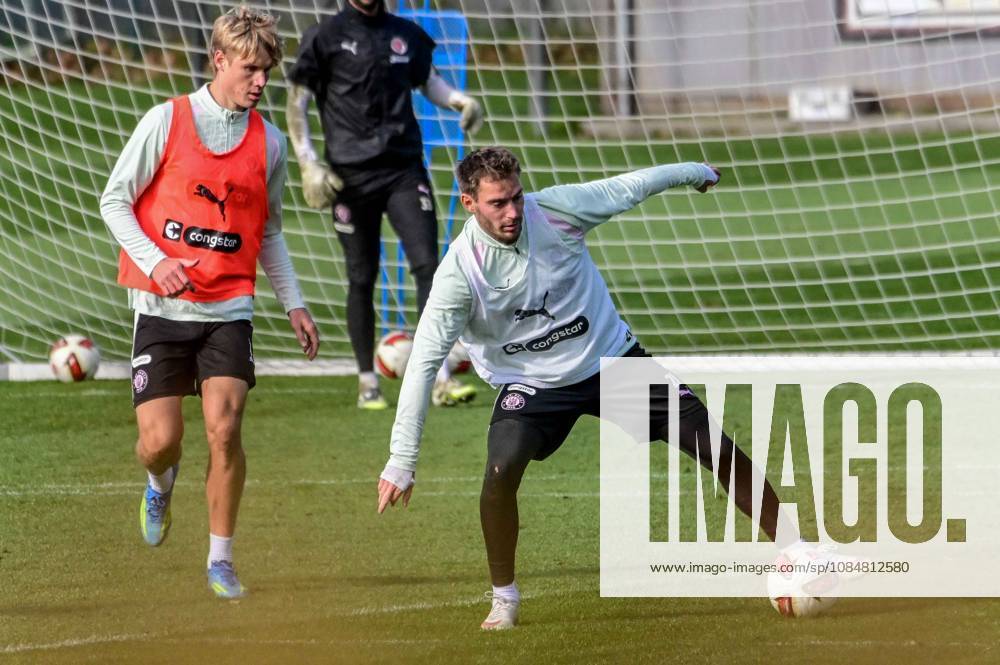 Sam Klein, Lars Ritzka, Pauli, Germany, Hamburg, Training Facility on Kollaustrasse, Soccer, 2. Bundesliga, FC St. Pauli