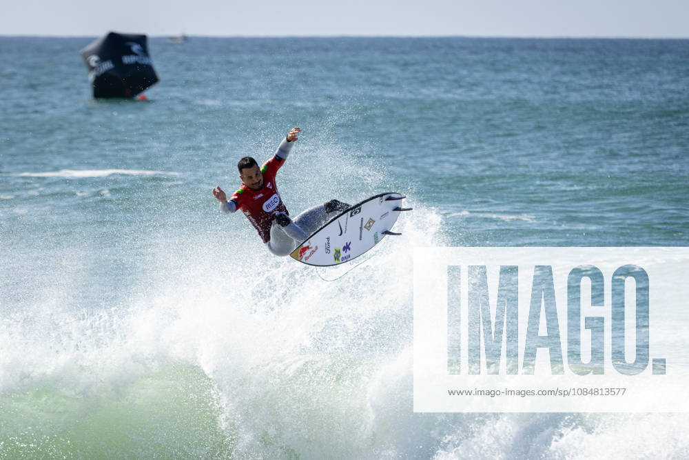 MEO Rip Curl Pro Portugal 2026, World Surf League Championship Tour Italo Ferreira competes during his heat at the MEO Rip Curl Pro Portugal 2026, a World Surf League Championship Tour event held at Supertubos Beach in Peniche, Portugal, on October 20, 2026. Ferreira wins his heat and advances to the next round. Peniche Portugal