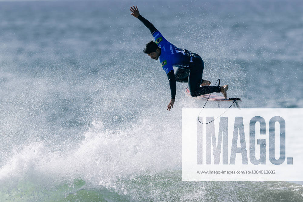 Meo Rip Curl Pro Portugal - Men Quarter Finals Gabriel Medina of Brazil airs during the Meo Rip Curl Pro Portugal at Praia dos Supertubos in Peniche, Portugal, on October 20, 2026. Peniche Leiria Portugal