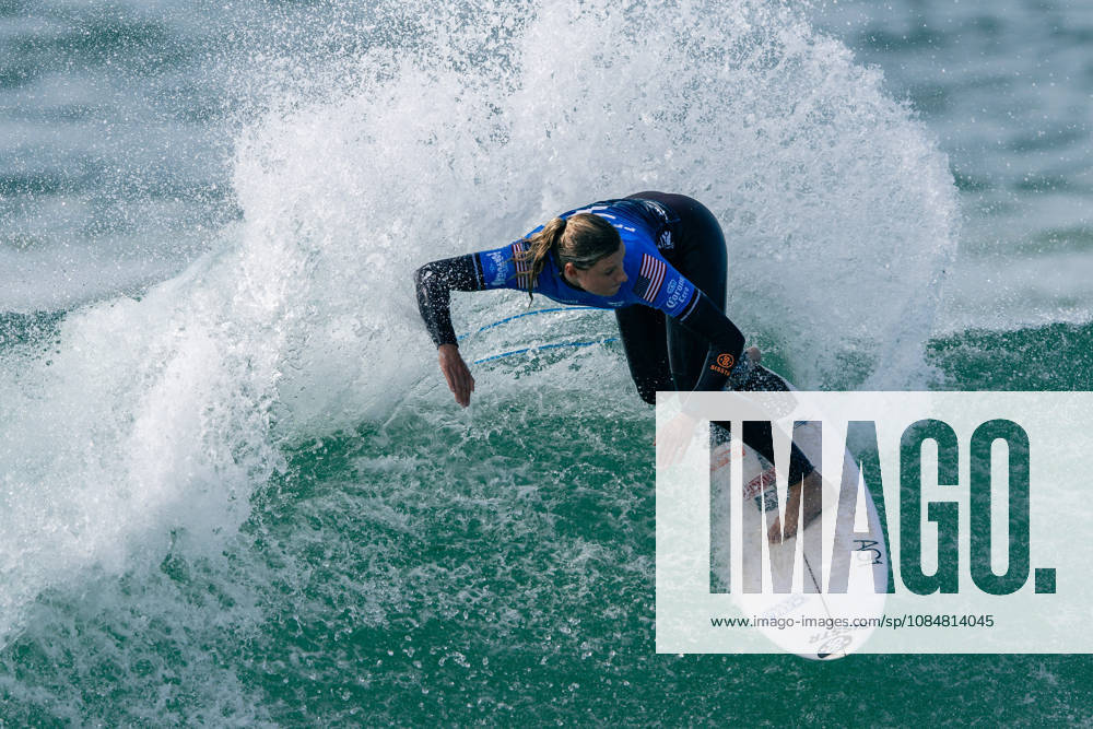 Meo Rip Curl Pro Portugal - Women Quarter Finals Lakey Peterson of the United States competes during the Meo Rip Curl Pro Portugal at Praia dos Supertubos in Peniche, Portugal, on October 20, 2026.