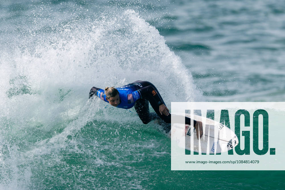 Meo Rip Curl Pro Portugal - Women Quarter Finals Lakey Peterson of the United States competes during the Meo Rip Curl Pro Portugal at Praia dos Supertubos in Peniche, Portugal, on October 20, 2026.