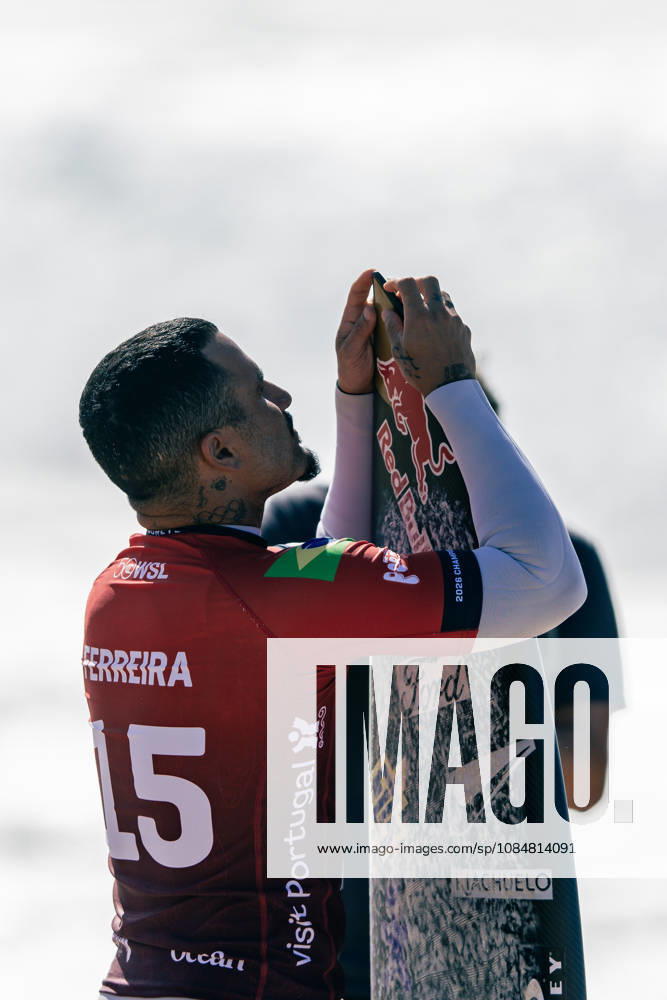 Meo Rip Curl Pro Portugal - Men Quarter Finals Italo Ferreira of Brazil is seen during the Meo Rip Curl Pro Portugal at Praia dos Supertubos in Peniche, Portugal, on October 20, 2026. Peniche Leiria Portugal