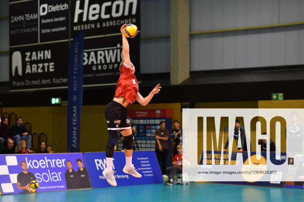 Jonas Enemark, TV Rottenburg, 10, Serve: TV Rottenburg vs. SWD powervolleys Düren, Volleyball, Men s Bundesliga 1, Matchday 1, Match 1006, 2026–2027 season, October 20, 2026, TV Rottenburg vs. SWD powervolleys Düren, Volleyball, Men s 1st Bundesliga, Matchday 1, Match 1006, 2026–2027 season, October 20, 2026, Rottenburg