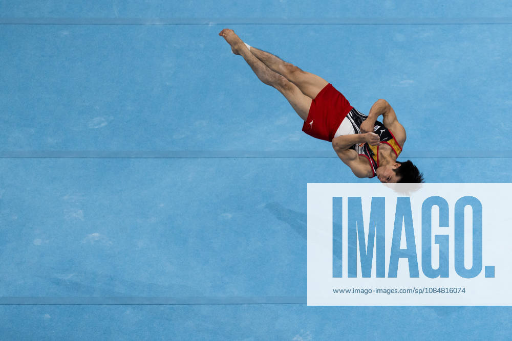 Ryosuke Doi of Japan competes in the floor exercise during the men’s team final on day four of the 2026 Artistic Gymnastics World Championships on October 20, 2026 in Rotterdam. Photo by Joel Marklund, BILDBYRÅN, code JM JM0861 bbeng artistic gymnastics gymnastics world championships team final