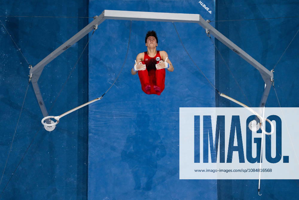 Arsenii Dukhno of Russia competes on the parallel bars during the men’s team final on day four of the 2026 Artistic Gymnastics World Championships on October 20, 2026 in Rotterdam. Photo by Joel Marklund, BILDBYRÅN. Code: JM JM0861 bbeng artistic gymnastics gymnastics world championships team final
