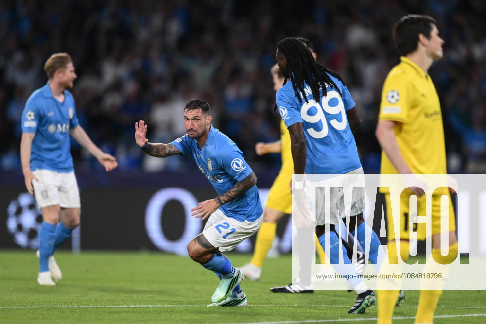 Ni Napoli 20 10 2026 - Champions League Napoli-Bodo Glimt foto Nicola Ianuale Image nella foto: esultanza gol Matteo Politano