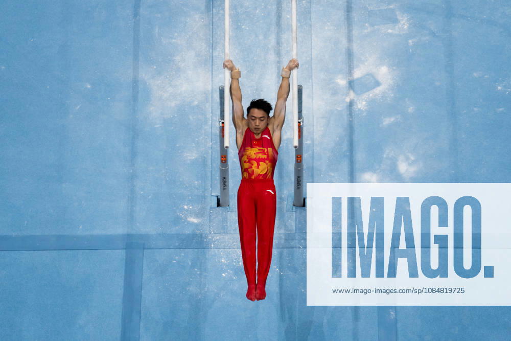 Jingyuan Zou of China competes on the parallel bars during the men’s team final on day four of the 2026 Artistic Gymnastics World Championships on October 20, 2026 in Rotterdam. Photo by Joel Marklund, BILDBYRÅN. Code: JM JM0861 bbeng artistic gymnastics gymnastics world championships team final