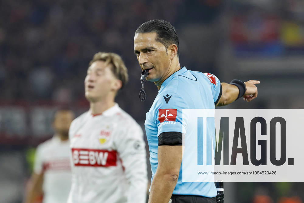 Referee Serdar Gözübüyük (NED), Germany, Soccer, UEFA Champions League, Matchday 3, 2026–2027, VfB Stuttgart vs. Atlético Madrid, October 20, 2026, Stuttgart Arena, Stuttgart, Germany