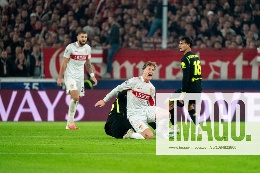 Angelo Stiller (VfB Stuttgart, 06) seen during UEFA Champions League 2026 2027 league phase game between teams of VfB Stuttgart and Atletico Madrid (Pia Schindler Ball Raw Images) Stuttgart MHP Arena Germany