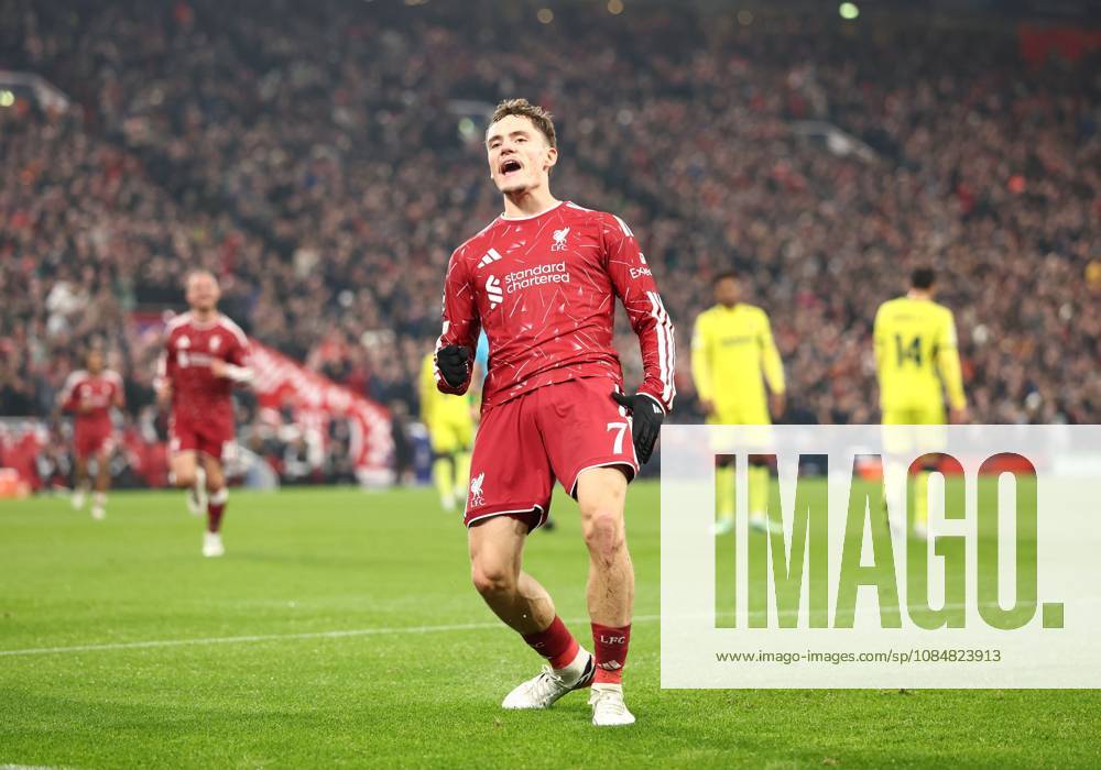 Florian Wirtz of Liverpool celebrates a goal 4-2. Liverpool v Villarreal, UEFA Champions League, Football, Anfield, Liverpool, UK - 20 Oct 2026Liverpool Anfield United Kingdom