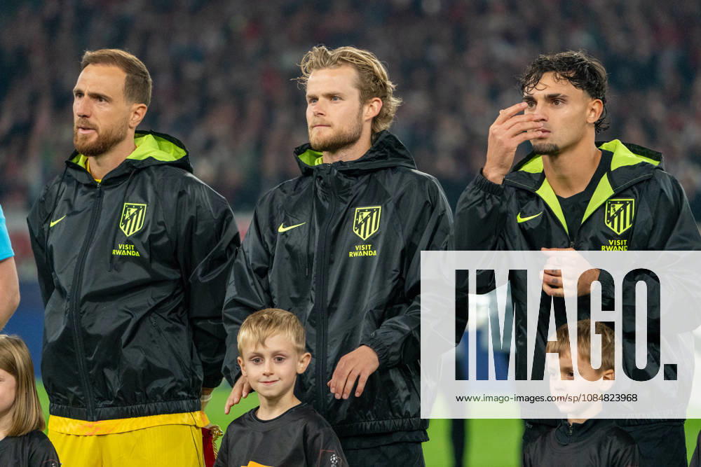Morten Hjulmand (Atletico Madrid, 23) seen during UEFA Champions League 2026 2027 league phase game between teams of VfB Stuttgart and Atletico Madrid (Pia Schindler Ball Raw Images) Stuttgart MHP Arena Germany