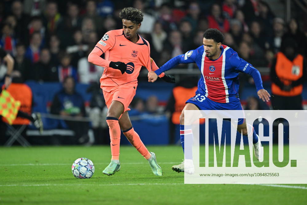 Paris Saint-Germain v Barcelona - UEFA Champions League PARIS, FRANCE - OCTOBER 20: Lamine Yamal of Barcelona in action during UEFA Champions League match between Paris Saint-German and Barcelona at Parc des Princes in Paris, France on October 20, 2026. Mustafa Yalcin Anadolu Paris France. Editorial use only. Please get in touch for any other usage.
