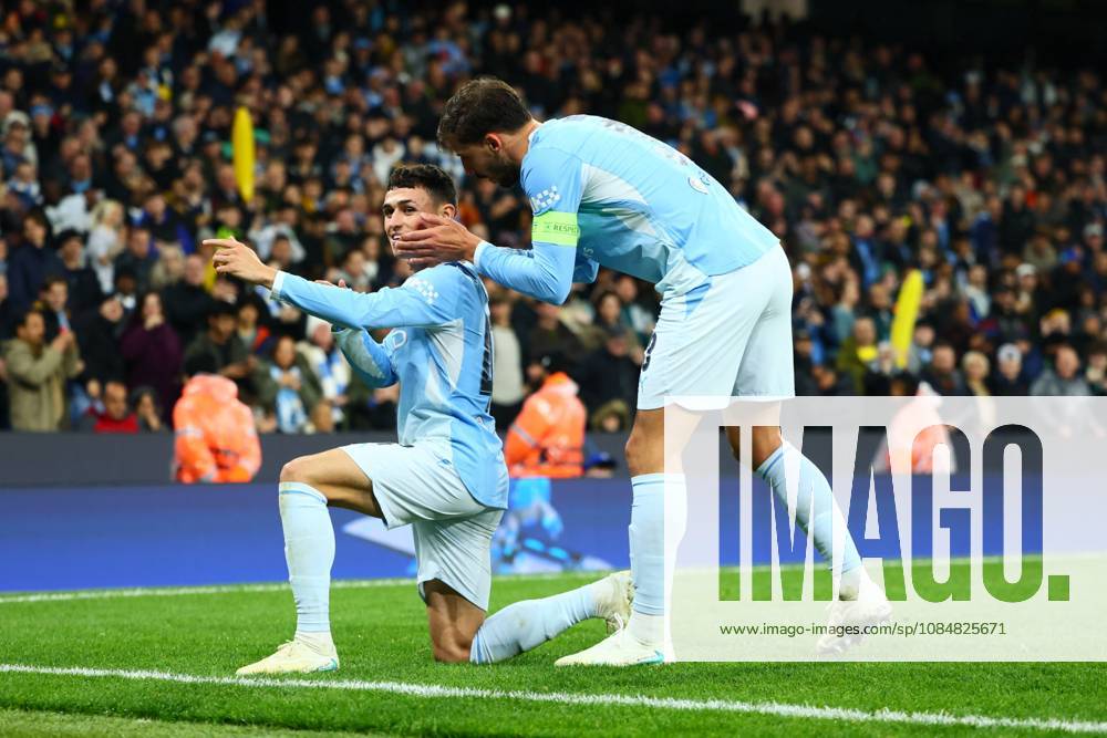 Phil Foden of Manchester City scores to make it 4-1 and celebrates Manchester City v AEK Athens, UEFA Champions League, Football, Etihad Stadium, Manchester, UK - 20 Oct 2026Manchester Etihad Stadium United Kingdom