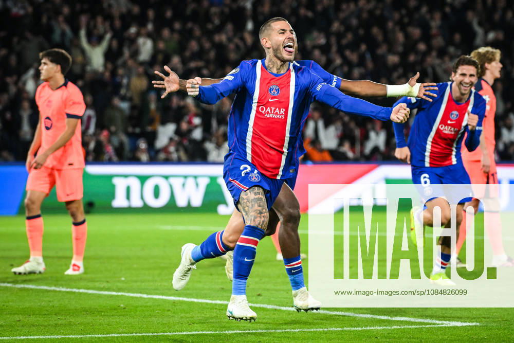 Lucas HERNANDEZ of PSG celebrates his goal during the UEFA Champions League, League Phase MD3 match between Paris Saint-Germain and FC Barcelona, Barca at Parc des Princes Stadium on October 20, 2026 in Paris, France. Paris France - ZUMAm308 20261020_zsp_m308_022