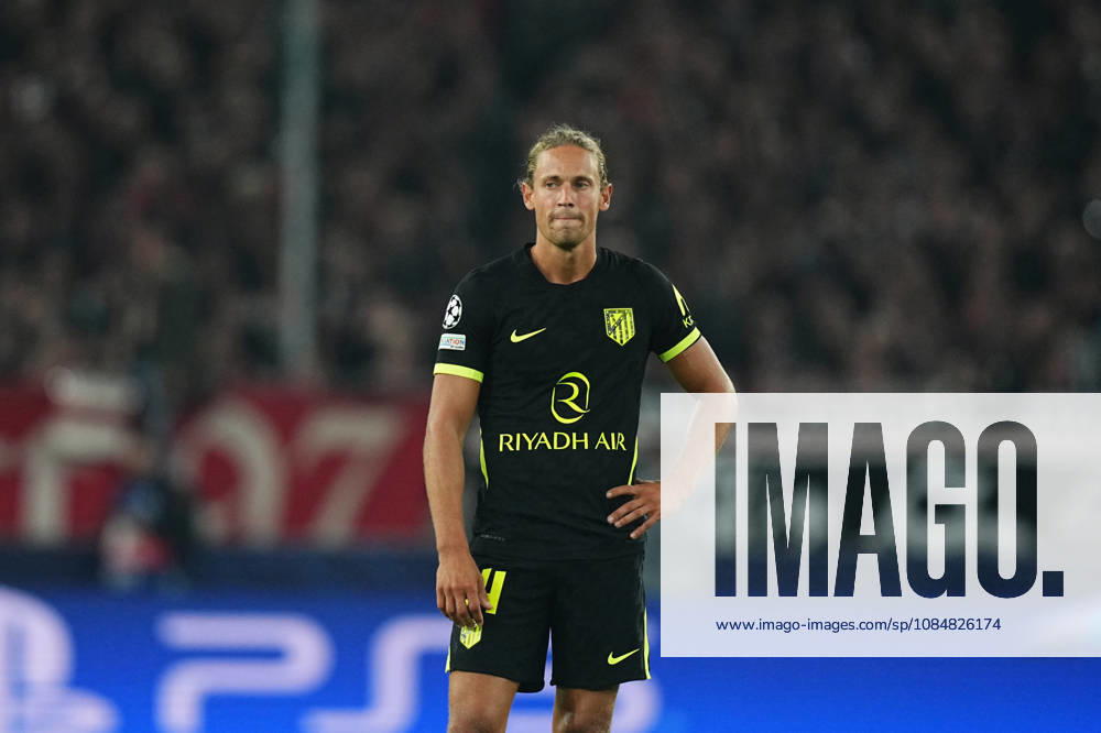 Marcos Llorente of Atlético Madrid during the match against VfB Stuttgart in the group stage of the UEFA Champions League at MHPArena in Stuttgart, Germany, on October 20, 2026. DeFodi Images