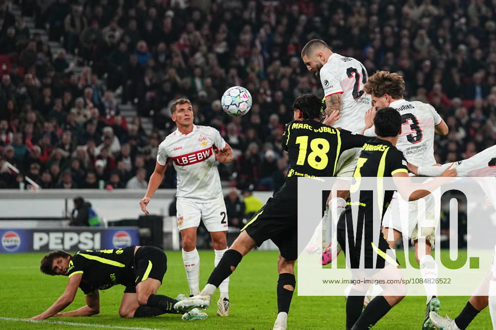 Jeff Chabot of VfB Stuttgart during the match between VfB Stuttgart and Atlético Madrid in the group stage of the UEFA Champions League at MHPArena in Stuttgart, Germany, on October 20, 2026. DeFodi Images