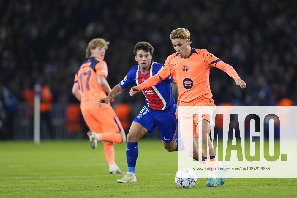 Fermin Lopez of FC Barcelona, Barca in action during the UEFA Champions League 2026 27 League Phase MD3 match between Paris Saint-Germain and FC Barcelona at Parc des Princes on Octuber 20, 2026, in Paris, France. Paris France - ZUMAa181 20261020_zaa_a181_152