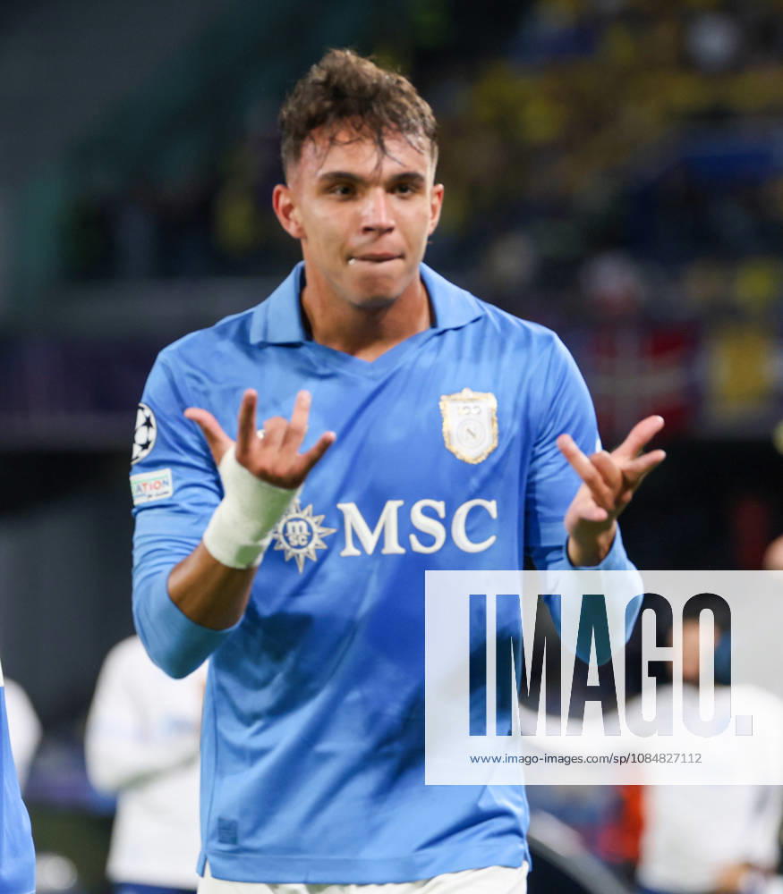 Goal the Giovane Santana OF SSC Napoli during the European Champions League football match on 20 10 2026 between SSC Napoli and FC BodoÂ¸ Glimt at the Diego Armando Maradona Stadium in Naples Napoli Italia - ZUMAs236 20261020_aap_s236_156