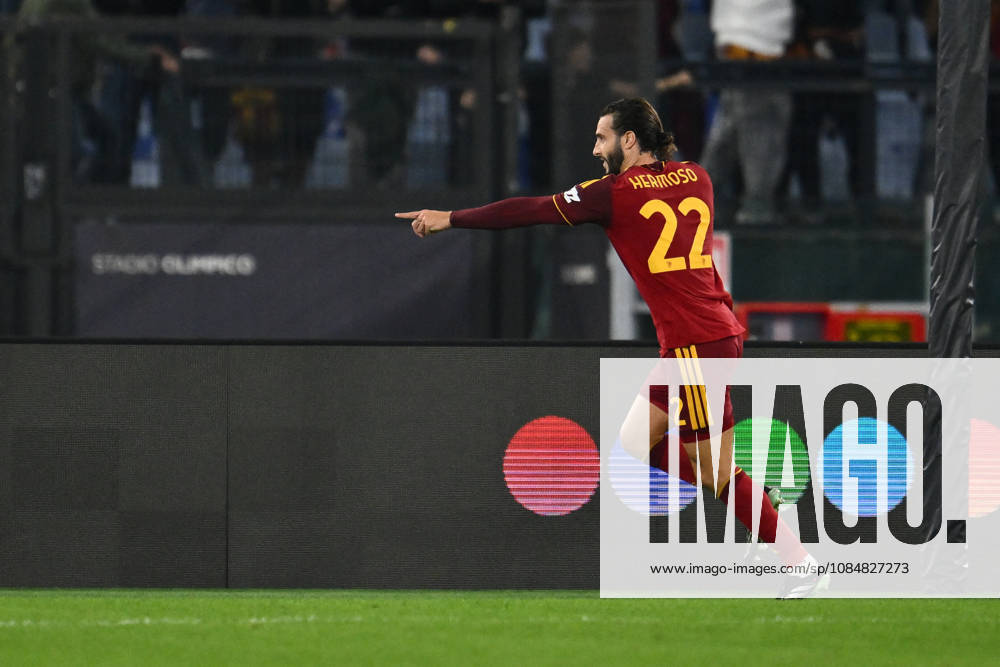 SOCCER - UEFA Champions League - AS Roma vs. Slovan Bratislava Photo by IPA ABACAPRESS.COM89963157 - Mario Hermoso of A.S. Roma celebrates after scoring the goal that made the score 1-0 during the UEFA Champions League Matchday 3 soccer match between A.S. Roma and S.K. Slovan Bratislava at the Olympic Stadium on October 20, 2026, in Rome, Italy. Rome Italy