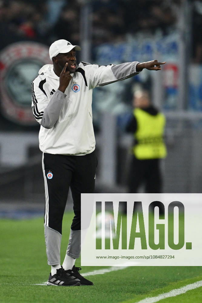SOCCER - UEFA Champions League - AS Roma vs. Slovan Bratislava Photo by IPA ABACAPRESS.COM89963511 - Yaya Touré, coach of S.K. Slovan Bratislava, attends the UEFA Champions League Matchday 3 soccer match between A.S. Roma and S.K. Slovan Bratislava at the Olympic Stadium on October 20, 2026, in Rome, Italy. Rome Italy