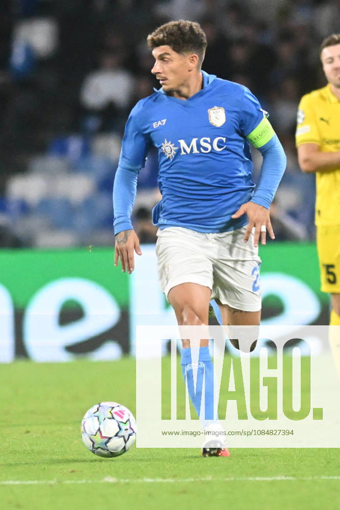IPA89964831 - Giovanni Di Lorenzo of SSC Napoli in action during the UEFA Champions League match between SSC Napoli and Bodo Glimt at the Diego Armando Maradona Stadium