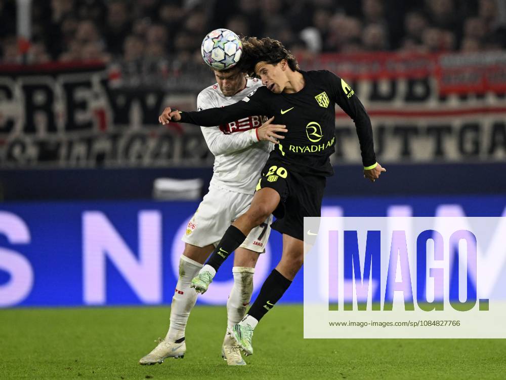 STUTTGART - (lr) Maximilian Mittelstadt of VFB Stuttgart, Giuliano Simeone of Atletico Madrid during the UEFA Champions League match between VFB Stuttgart and Atletico Madrid at Stadion MHP Arena on 20 October 2026 in Stuttgart, Germany. ANP UEFA Champions League 2026 27 ANPxSportx xGerritxvanxKeulenxIVx 573110719 originalFilename: 573110719