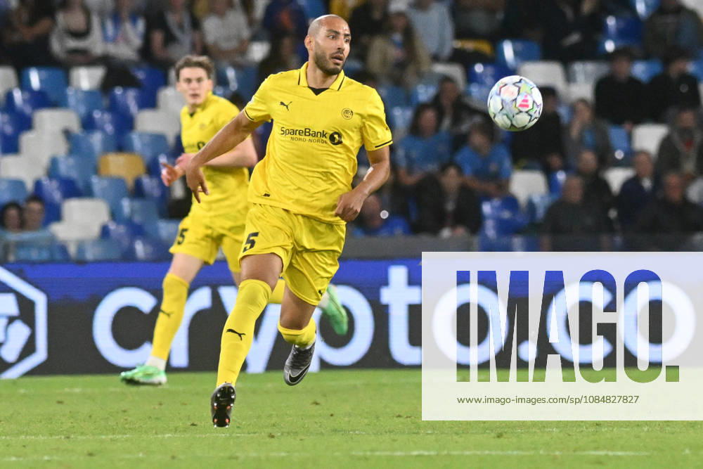 IPA89966836 - Haitam Aleesami of Bodo Glimt in action during the UEFA Champions League match between SSC Napoli and Bodo Glimt at the Diego Armando Maradona Stadium