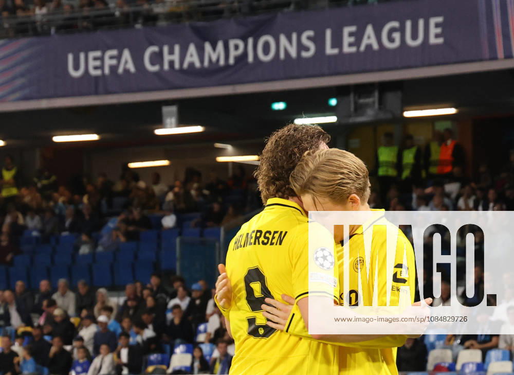 Andreas Helmersen of Bodo Glimt - Jens Petter Hauge of Bodo Glimt during the European Champions League football match on 20 10 2026 between SSC Napoli and FC Bodo¸ Glimt at the Diego Armando Maradona Stadium in Naples Napoli Vs Arsenal Of The Europa Champions League 2026 27 - ZUMAs236 20261020_aap_s236_165
