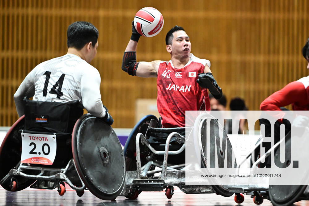 Hiroki Hora (JPN), OCTOBER 20, 2026 - WheelChair Rugby : Preliminary Round match between Japan - Korea during the Asian Para Games Aichi-Nagoya 2026 at WING ARENA KARIYA in Aichi, Japan. Noxthirdxpartyxsales aflo_357595926 KikuchixKyox