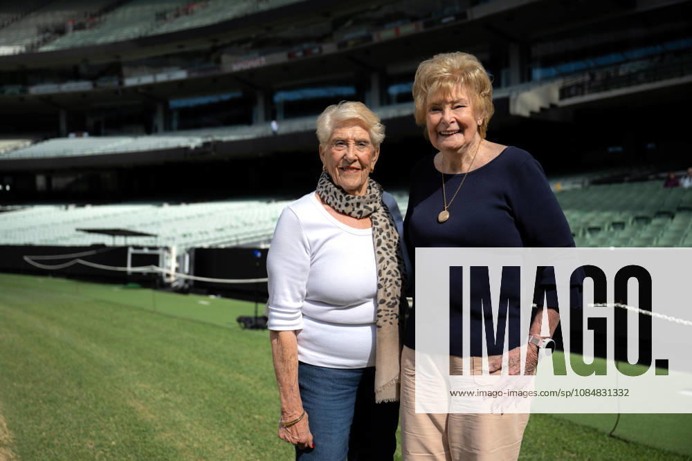 Olympic Games, Olympische Spiele, Olympia, OS ANNIVERSARY DINNER, Sandra Morgan-Beavis (left) and Marlene Mathews (right) pose for photos as part of 1956 Olympic Games 70th Anniversary Celebrations, in Melbourne, Wednesday, October 21, 2026. ( NO ARCHIVING MELBOURNE VICTORIA Australia