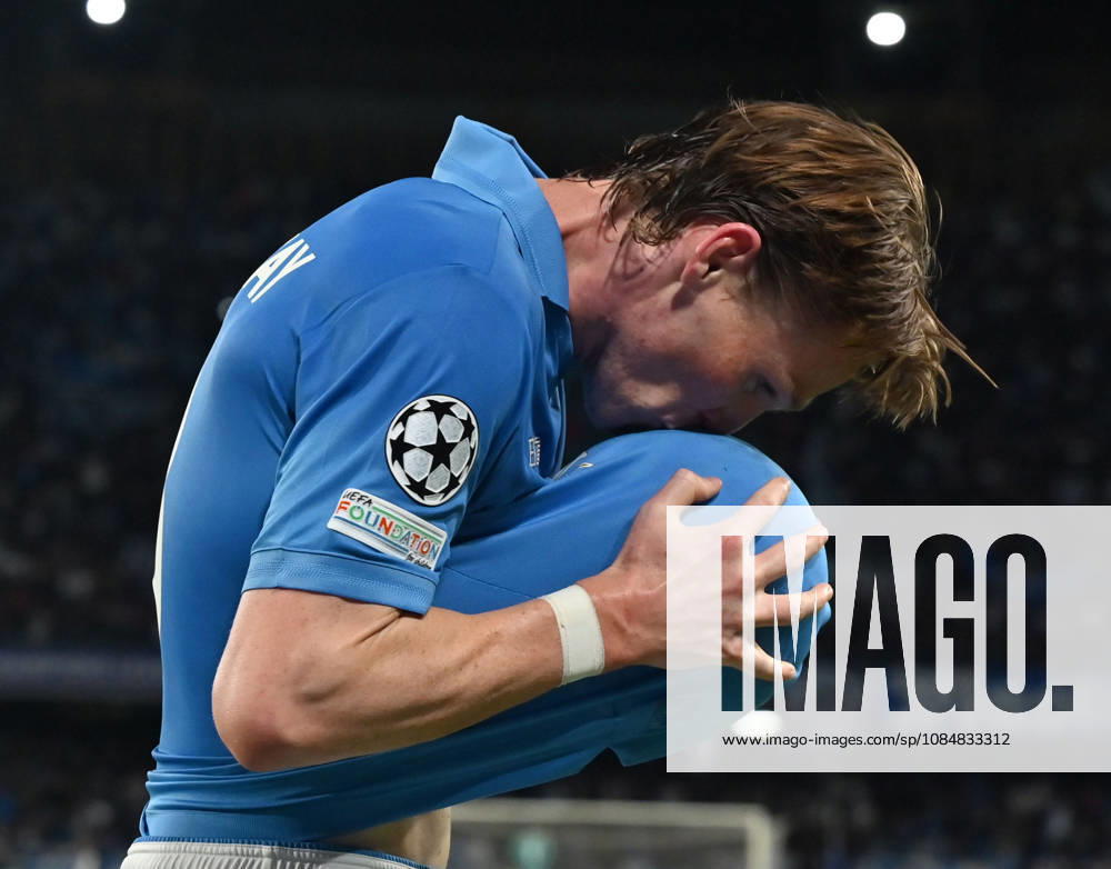 (261021) -- NAPLES, Oct. 21, 2026 -- Napoli s Scott McTominay celebrates his goal during the UEFA Champions League football match between Napoli and Bodo Glimt in Naples, Italy, Oct. 20, 2026. (Photo by Xinhua) (SP)ITALY-NAPLES-FOOTBALL-UEFA CHAMPIONS LEAGUE-NAPOLI VS BODO GLIMT AugustoxCasasoli