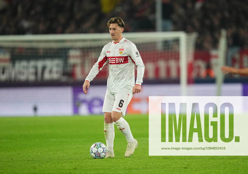 Angelo Stiller of VfB Stuttgart during the match between VfB Stuttgart and Atlético Madrid in the group stage of the UEFA Champions League at MHPArena in Stuttgart, Germany, on October 20, 2026. DeFodi Images