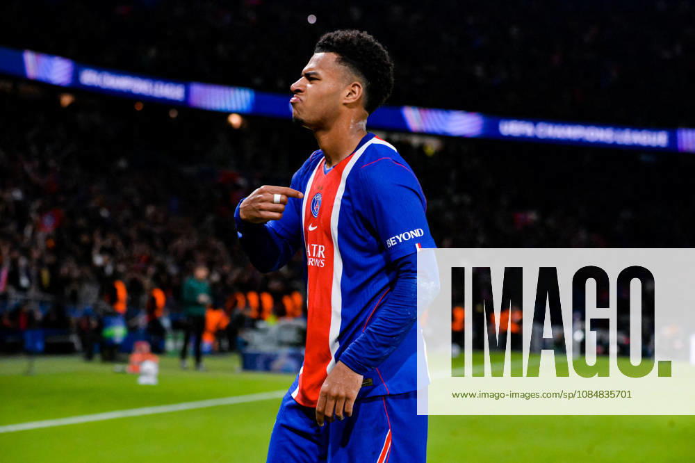 Joie des joueurs du Paris SG aprés le but de Desire Doue (Paris SG) - Match de Ligue Des Champions 2026-2027 (LDC) PSG - Barcelone (4-2) au Parc des Princes à Paris, le 20 octobre 2026. 2026-2027 Champions League (UCL) match: PSG vs. Barcelona (4–2) at the Parc des Princes in Paris, October 20, 2026. Paris France