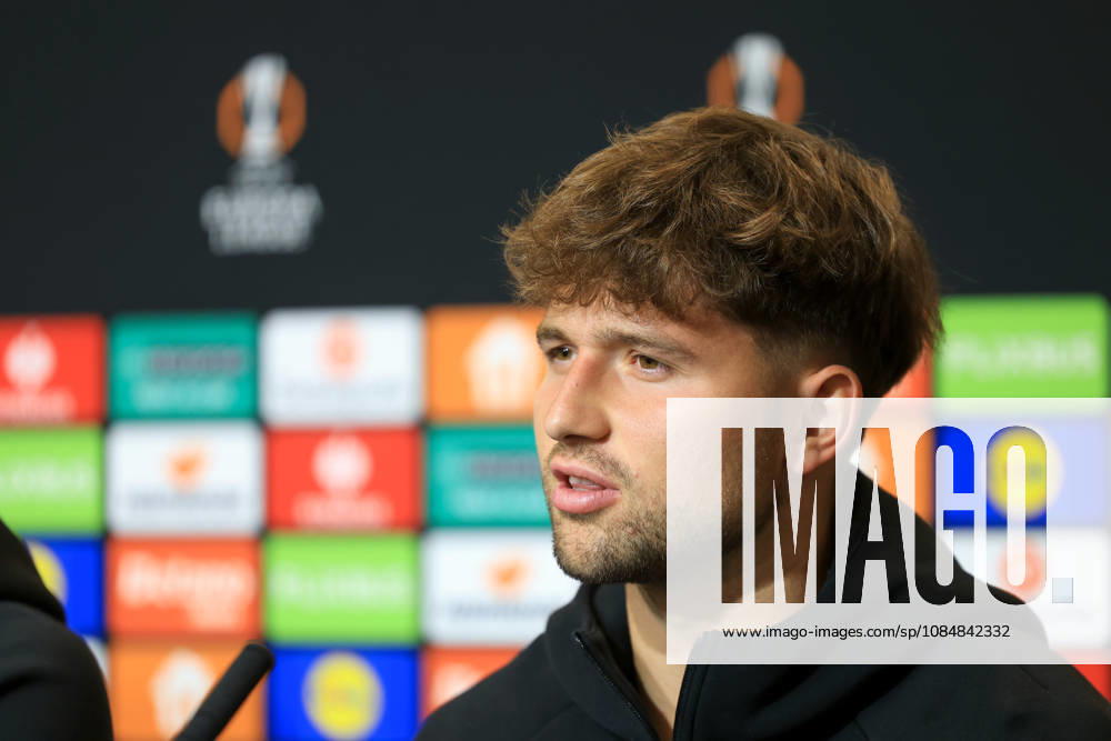 SOCCER - UEFA EL, Sturm vs Marseille GRAZ,AUSTRIA,21.OCT.26 - SOCCER - UEFA Europa League, SK Sturm Graz vs Olympique de Marseille, preview, press conference, PK, Pressekonferenz Sturm. Image shows Simon Seidl (Sturm). GEPAxpictures Buehner-Weinrauch