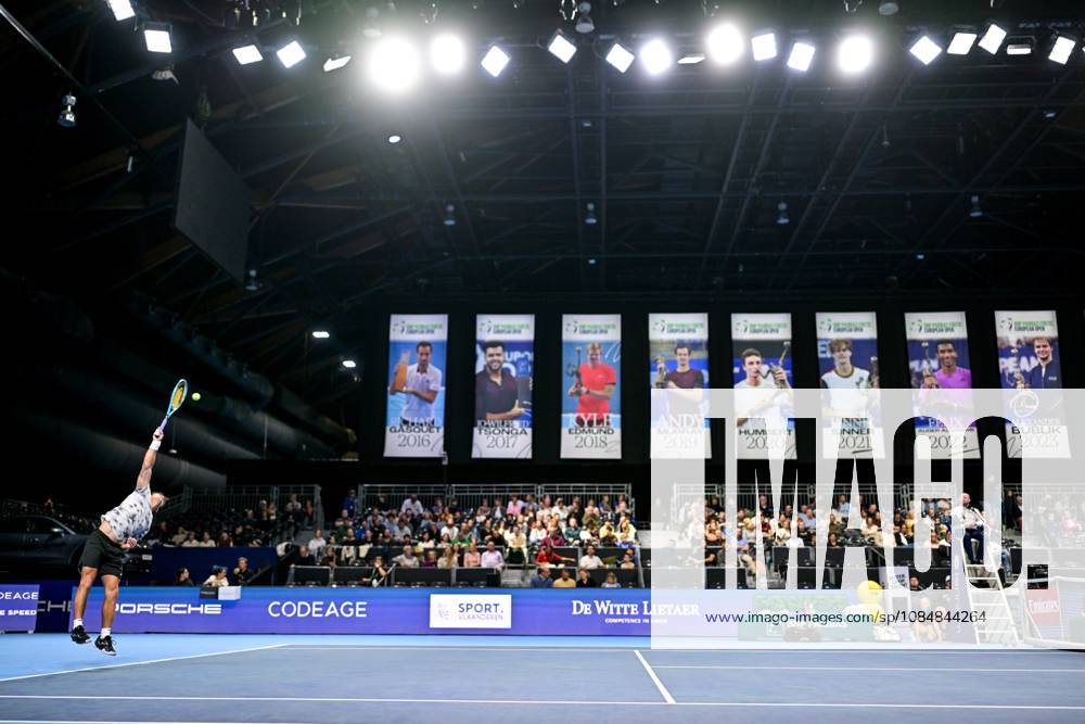 Mariano Navone of Argentina pictured in action during the European Open ATP, Tennis Herren tennis tournament in Brussels, on 21 October. This year s edition of the tournament is taking place from 17 to 25 October DAVIDxPINTENS x190497572x