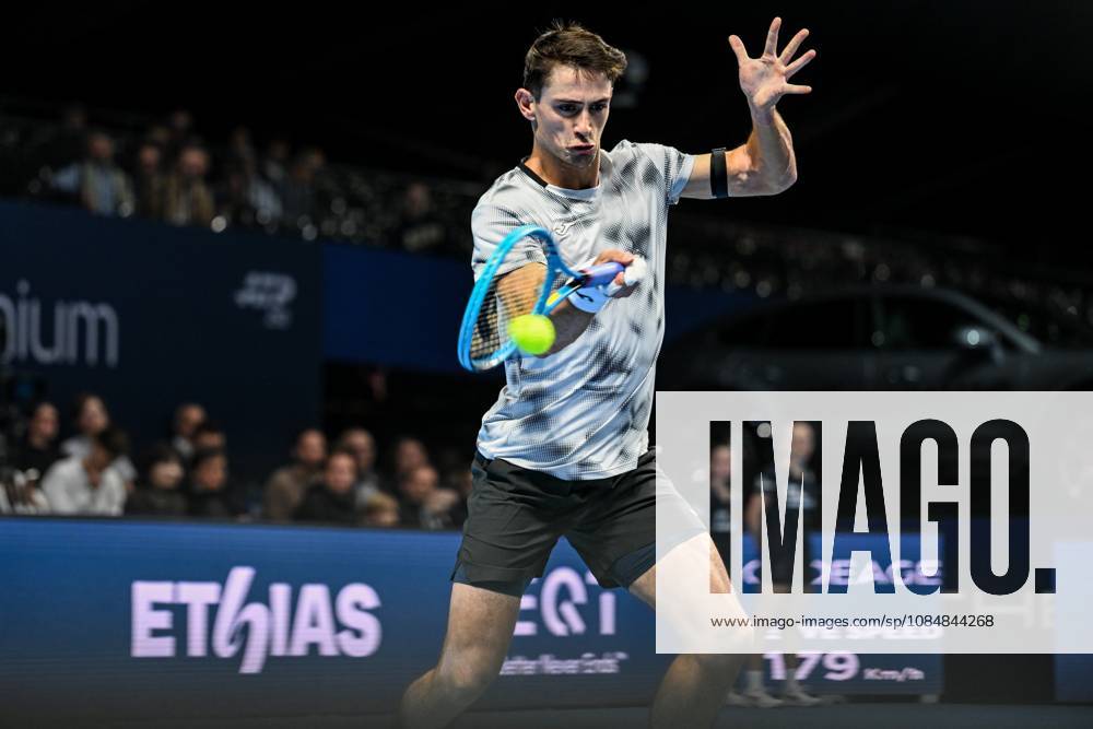 Mariano Navone of Argentina pictured in action during the European Open ATP, Tennis Herren tennis tournament in Brussels, on 21 October. This year s edition of the tournament is taking place from 17 to 25 October DAVIDxPINTENS x190497676x