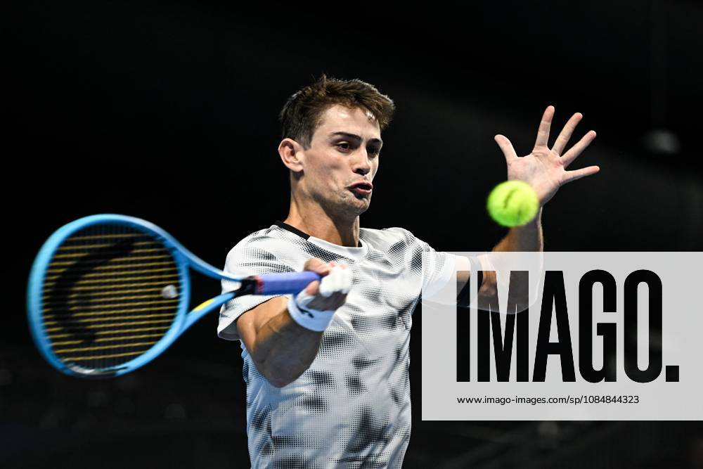 Mariano Navone of Argentina pictured in action during the European Open ATP, Tennis Herren tennis tournament in Brussels, on 21 October. This year s edition of the tournament is taking place from 17 to 25 October DAVIDxPINTENS x190498005x