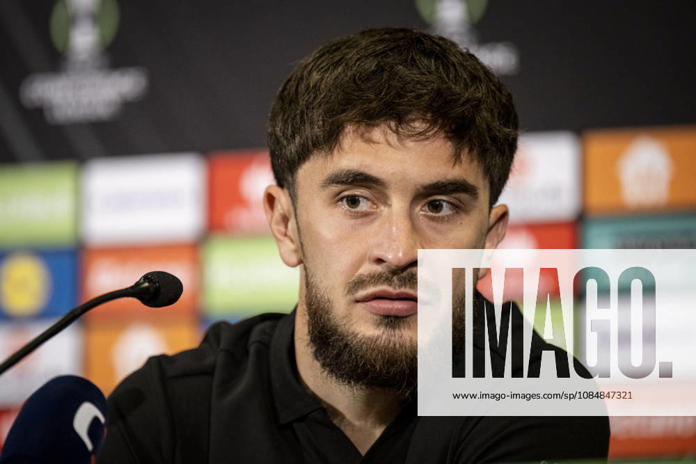 Player Richard Sedlacek of of FK Jablonec speaks during the press conference, PK, Pressekonferenz prior to the Football Conference League 2nd round match FK Jablonec vs Brighton in Jablonec nad Nisou, Czech Republic, October 21, 2026. (CTKxPhoto RadekxPetrasek) CTKPhotoP2026102107216 CTKPhotoP2026102107216