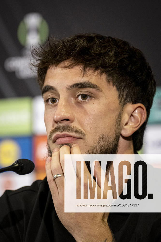 Player Richard Sedlacek of of FK Jablonec speaks during the press conference, PK, Pressekonferenz prior to the Football Conference League 2nd round match FK Jablonec vs Brighton in Jablonec nad Nisou, Czech Republic, October 21, 2026. (CTKxPhoto RadekxPetrasek) CTKPhotoP2026102107235 CTKPhotoP2026102107235