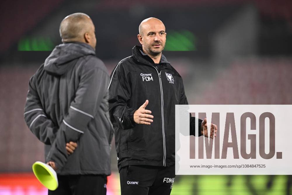 FC Midtjylland v Sint-Truidense VV - UEFA Conference League Media Activities 21 10 2026 HERNING, DENMARK - OCTOBER 21 : De Meyer Frederic head coach of Sint-Truidense VV pictured during a training session ahead of the UEFA Conference League 2026 27 League Phase matchday 2 match between FC Midtjylland and Sint-Truidense VV on October 21, 2026 in Herning, Denmark, 21 10 2026 Herning Denmark