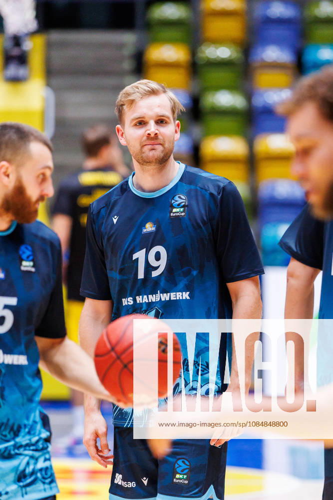 Till Pape (Frankfurt Skyliners, 19) during the BKT EuroCup match on gameday 4 between Frankfurt Skyliners vs. La Laguna Tenerife at Suwag Energie Arena on October 21, 2026 in Frankfurt, Germany Hessen Deutschland