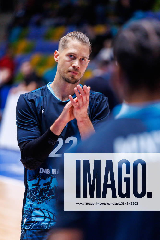 Thomas Klepeisz (Frankfurt Skyliners, 22) during the BKT EuroCup match on gameday 4 between Frankfurt Skyliners vs. La Laguna Tenerife at Suwag Energie Arena on October 21, 2026 in Frankfurt, Germany Hessen Deutschland