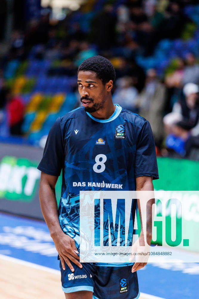 William Christmas (Frankfurt Skyliners, 8) during the BKT EuroCup match on gameday 4 between Frankfurt Skyliners vs. La Laguna Tenerife at Suwag Energie Arena on October 21, 2026 in Frankfurt, Germany Hessen Deutschland
