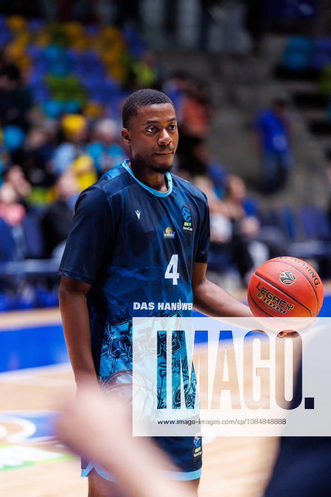 Nahiem Alleyne (Frankfurt Skyliners, 4) during the BKT EuroCup match on gameday 4 between Frankfurt Skyliners vs. La Laguna Tenerife at Suwag Energie Arena on October 21, 2026 in Frankfurt, Germany Hessen Deutschland