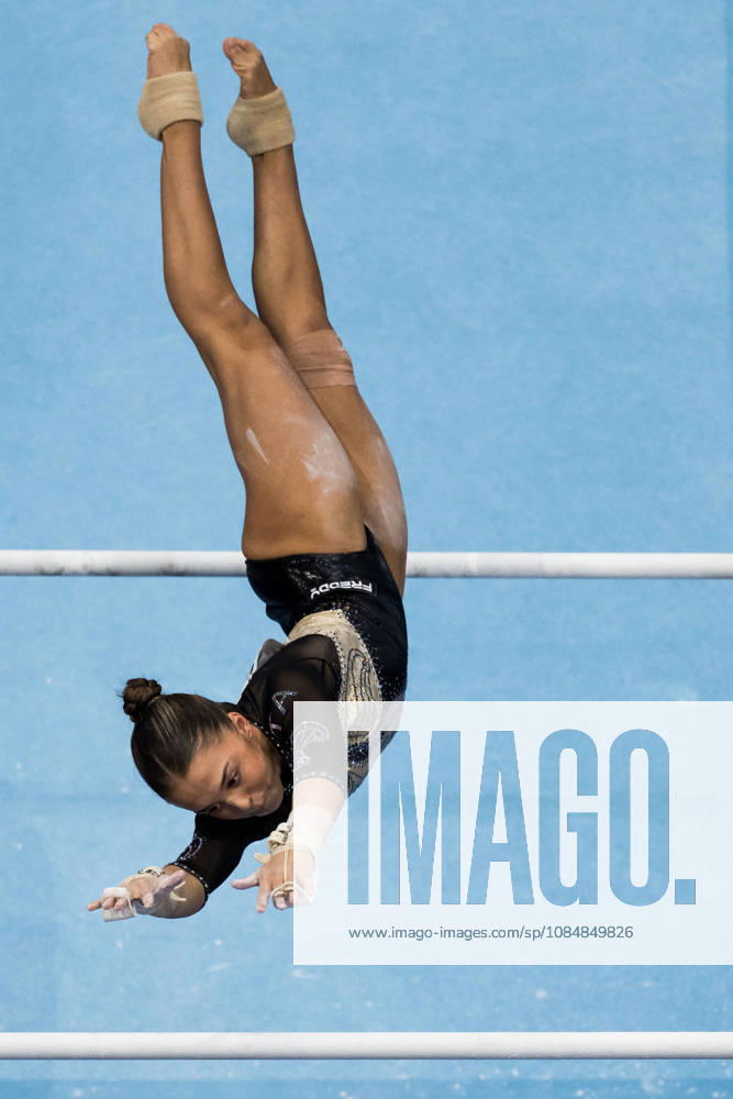2026 Artistic Gymnastics World Championships, Day 5, Women’s Team Final, October 21, 2026: Giulia Perotti of Italy competes on the uneven bars during the women’s team final on day five of the 2026 Artistic Gymnastics World Championships on October 21, 2026 in Rotterdam. Photo by Joel Marklund, BILDBYRÅN, code JM JM0863 bbeng artistic gymnastics artistic gymnastics gymnastics world championships world championships artistic gymnastics world championships final team final women’s team final