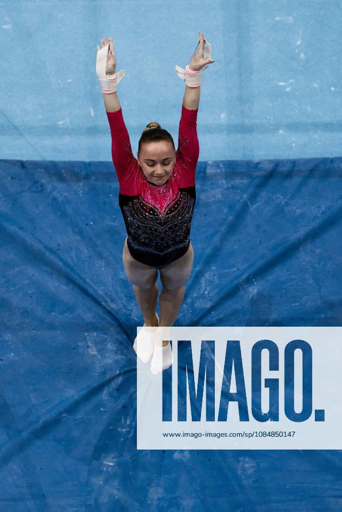 2026 Artistic Gymnastics World Championships, Day 5, Women’s Team Final, October 21, 2026: Alena Glotova of Russia competes on the uneven bars during the women’s team final on day five of the 2026 Artistic Gymnastics World Championships on October 21, 2026 in Rotterdam. Photo by Joel Marklund, BILDBYRÅN, code JM JM0863 bbeng artistic gymnastics artistic gymnastics gymnastics world championships world championships artistic gymnastics world championships final team final women’s team final