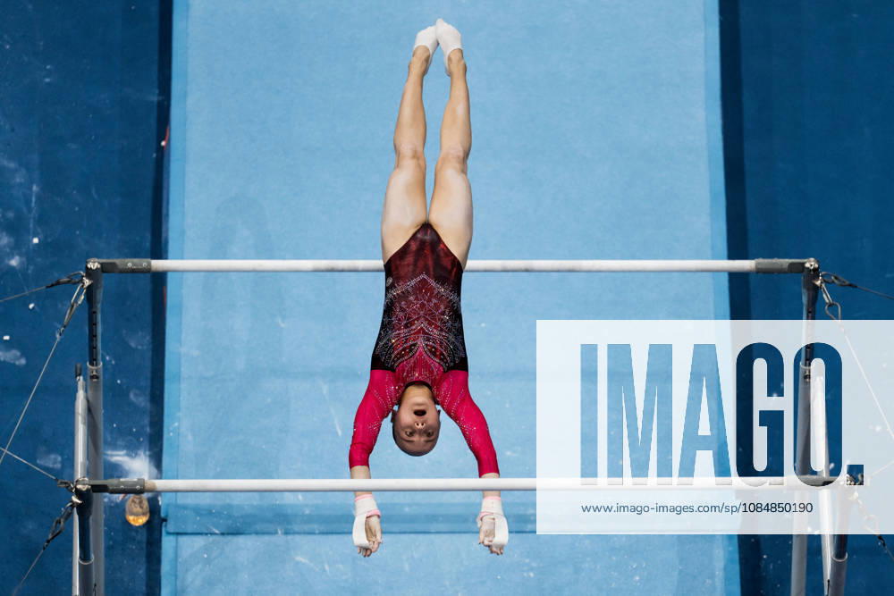 2026 Artistic Gymnastics World Championships, Day 5, Women’s Team Final, October 21, 2026: Alena Glotova of Russia competes on the uneven bars during the women’s team final on day five of the 2026 Artistic Gymnastics World Championships on October 21, 2026 in Rotterdam. Photo by Joel Marklund, BILDBYRÅN, code JM JM0863 bbeng artistic gymnastics artistic gymnastics gymnastics world championships world championships artistic gymnastics world championships final team final women’s team final
