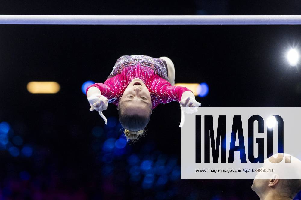 ROTTERDAM - Alena Glotova (WG2) during the team final at the World Gymnastics Championships in Rotterdam Ahoy. IRIS VAN DEN BROEK ANP ANPxSportx IVx 573181853 originalFilename: 573181853